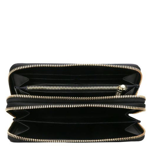 Gaia - Double zip around leather wallet